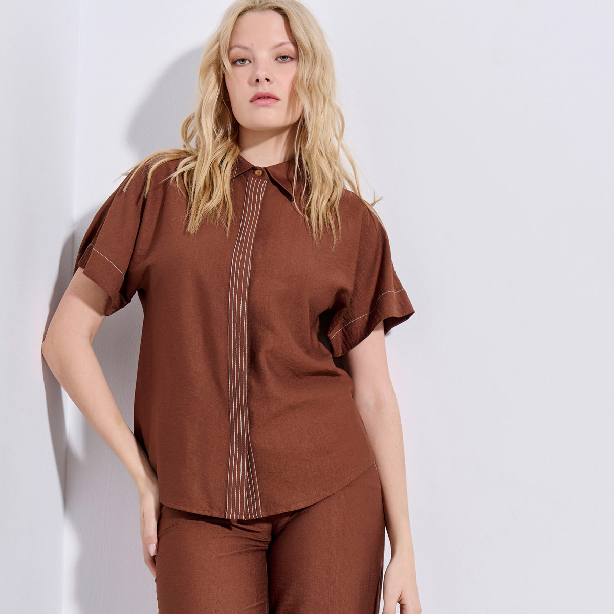 ΠΟΥΚΑΜΙΣΟ 3126830 BROWN