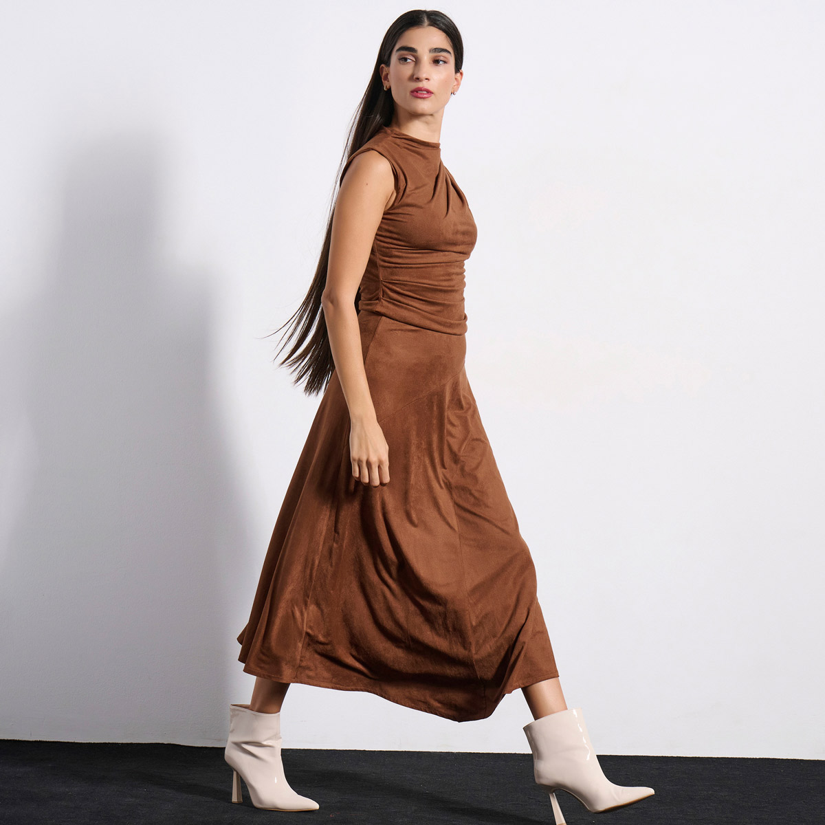 MIDI SKIRT 3225306 TAUPE