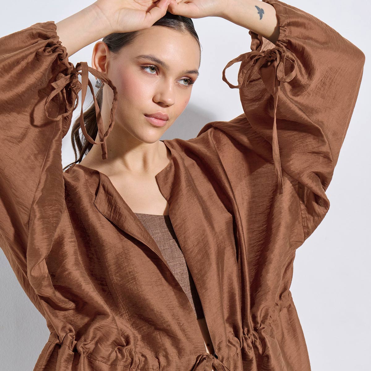 LONG SHIRT 3126814 BROWN