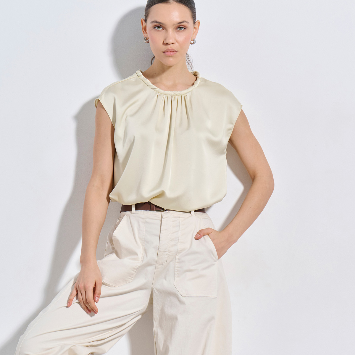 ΠΑΝΤΕΛΟΝΙ 2126416 OFF WHITE