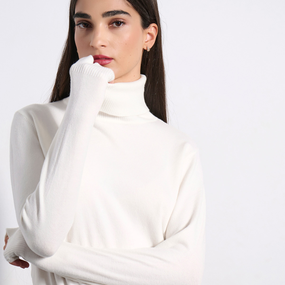 TURTLE NECK 4225001 OFF WHITE