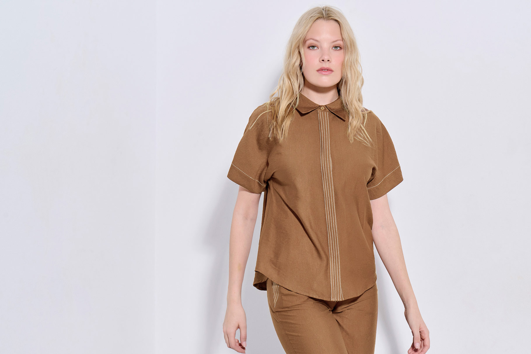 ΠΟΥΚΑΜΙΣΟ 3126830 BROWN
