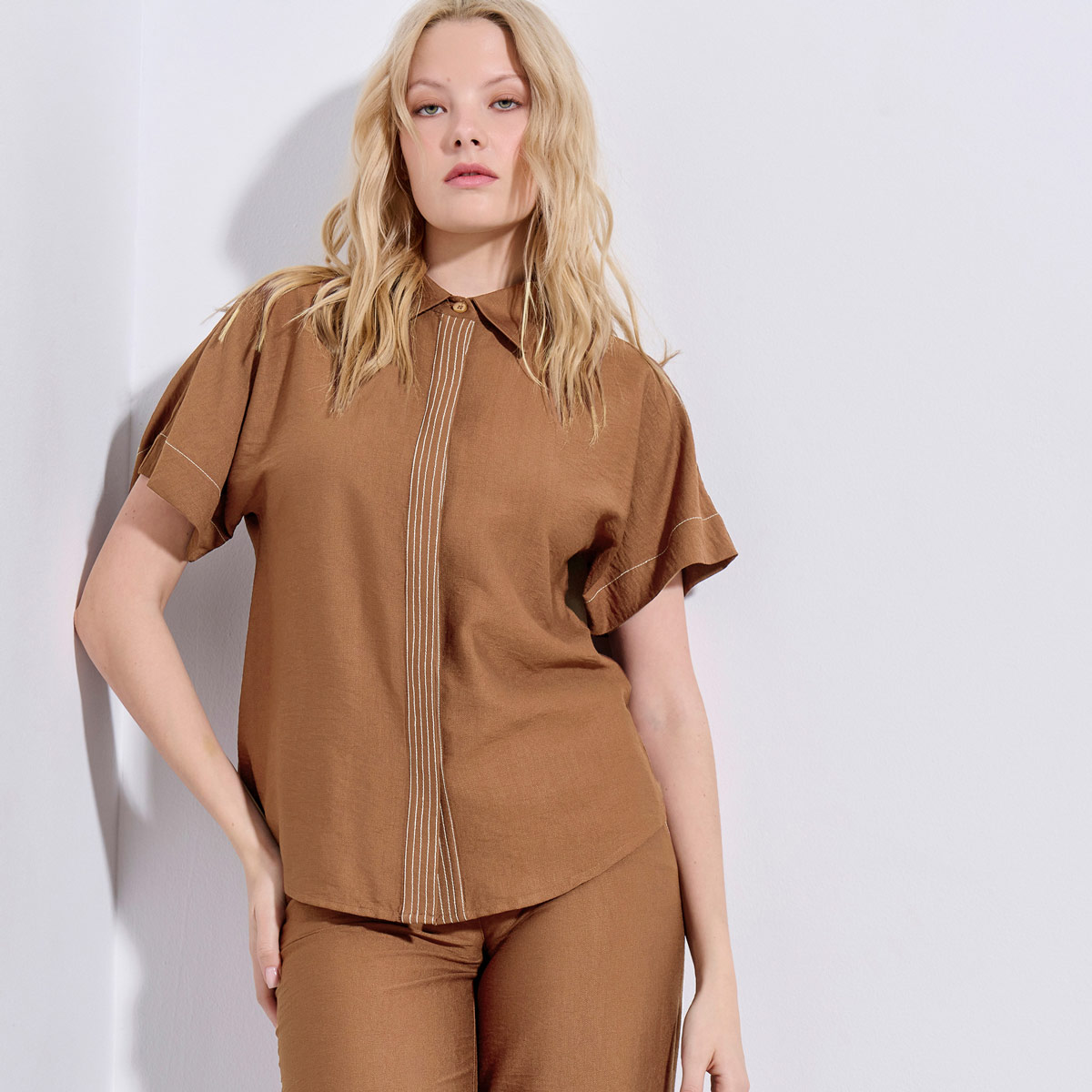 ΠΟΥΚΑΜΙΣΟ 3126830 BROWN