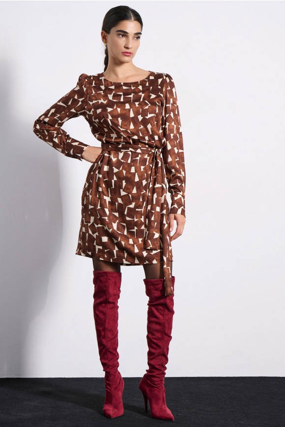 MIDI DRESS 3225902 CHOCOLATE