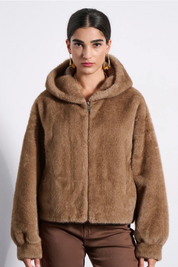FAUX FUR 2225502 CHOCOLATE