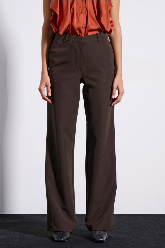 TROUSERS 3225429 DARK BROWN