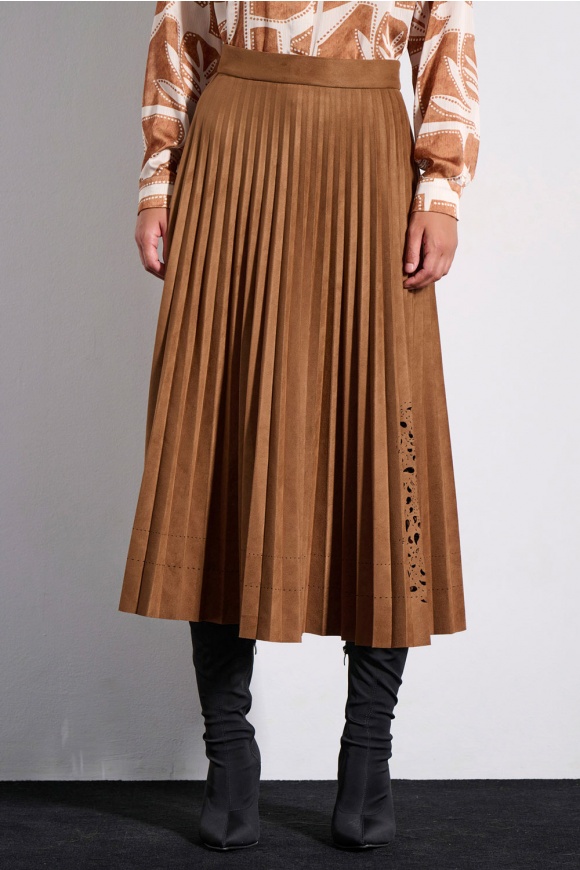 MIDI SKIRT 3225307 TAUPE