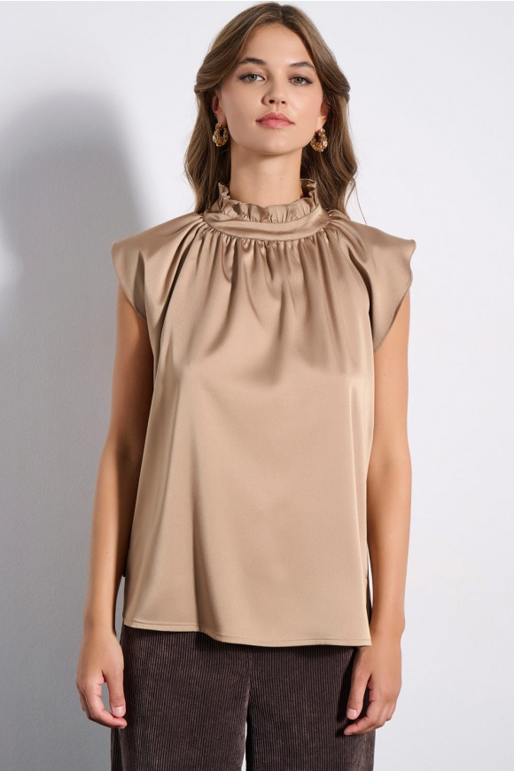 BLOUSE 3225106 CAMEL