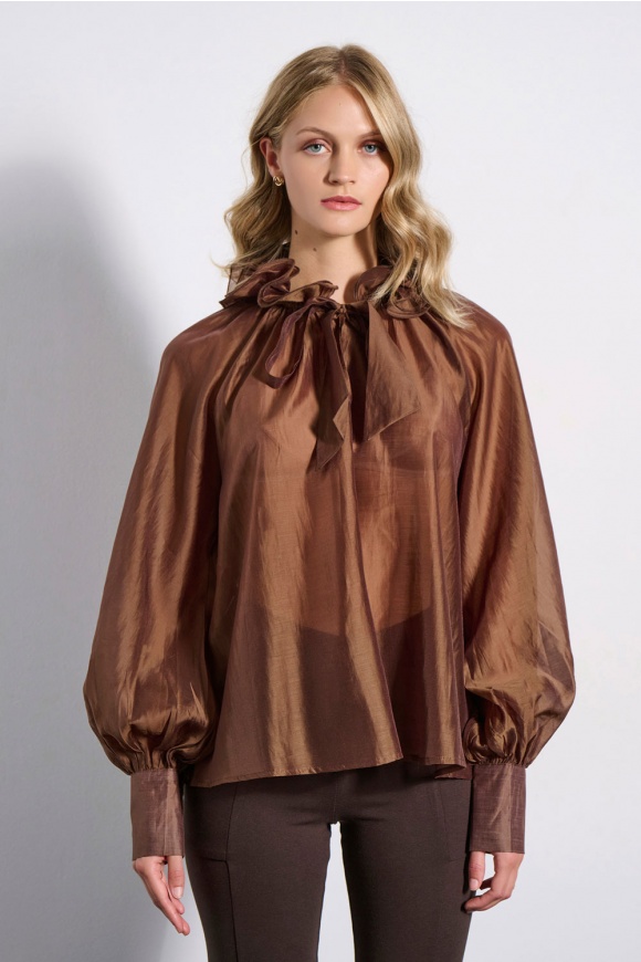 BLOUSE 4225101 BROWN