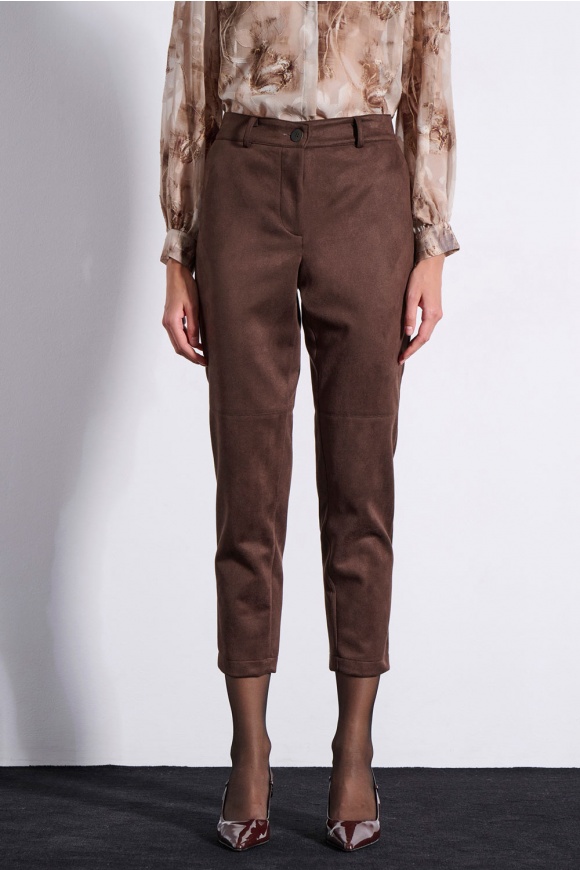 TROUSERS 3225410 BROWN