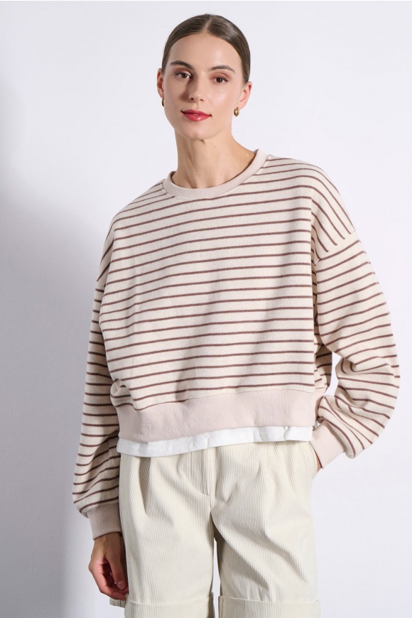 ΠΟΥΛΟΒΕΡ 2225014 OFF WHITE