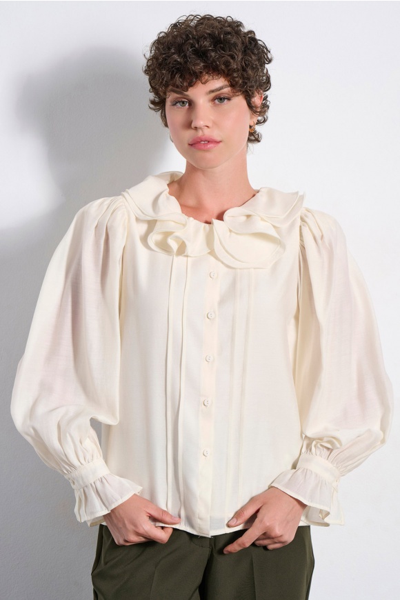 ΠΟΥΚΑΜΙΣΟ 2225802 OFF WHITE