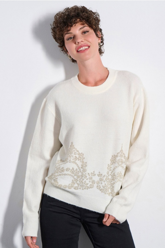 ΠΟΥΛΟΒΕΡ 2225009 OFF WHITE