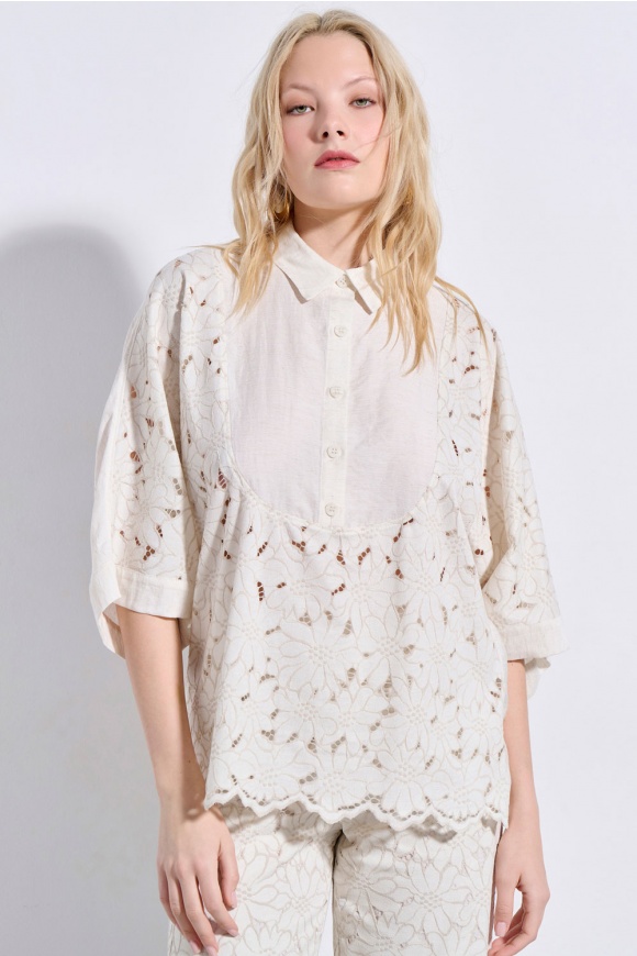 ΜΠΛΟΥΖΑ 3126118 OFF WHITE