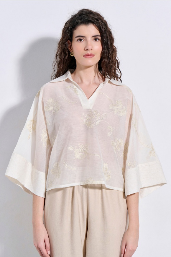 ΜΠΛΟΥΖΑ 3126141 OFF WHITE