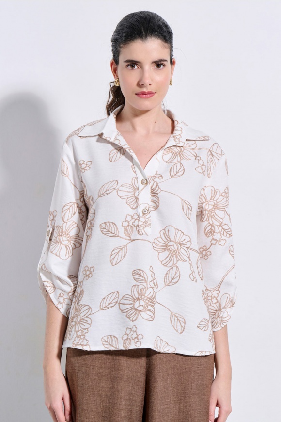 ΜΠΛΟΥΖΑ 3126140 OFF WHITE