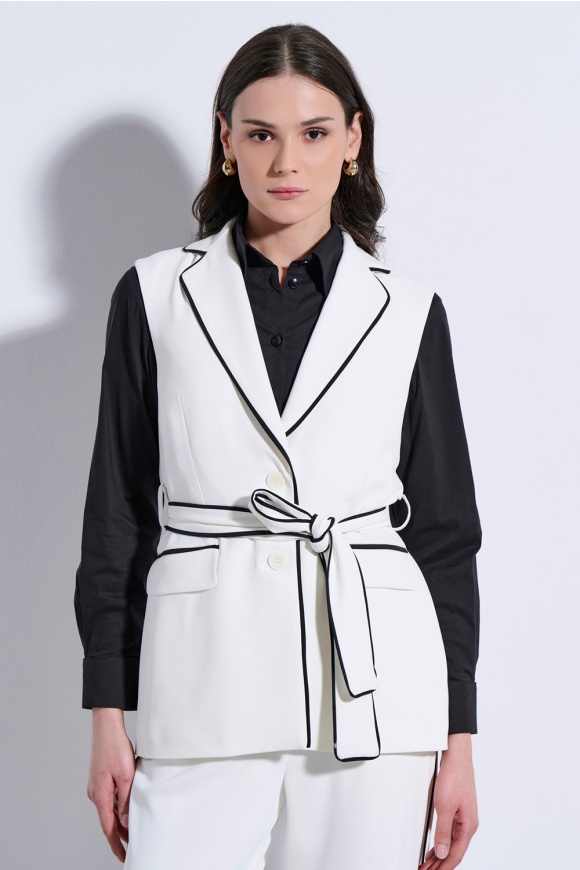 VEST 3126502 OFF WHITE