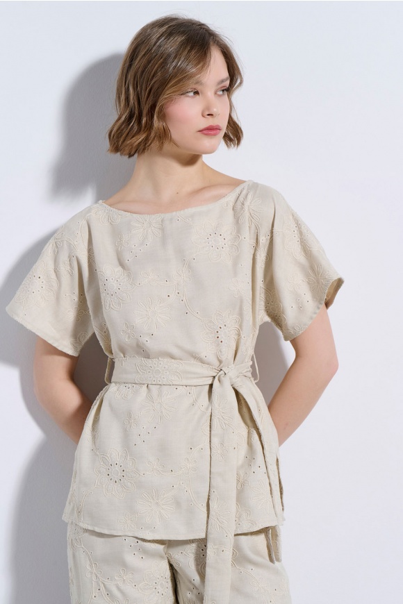 BLOUSE 3126182 BEIGE